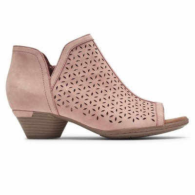 Botas Rockport Cobb Hill Laurel Open-Toeie Mulher Rosa PT-34592